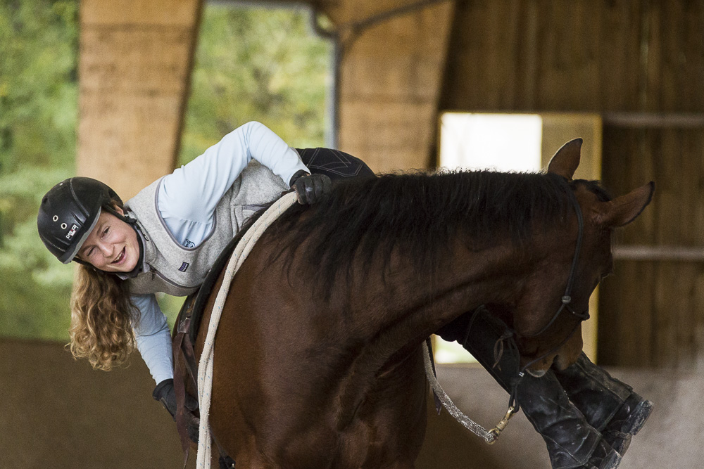Gabi Neurohr Colt Starting - Quarter horse mare Shimmering Princess